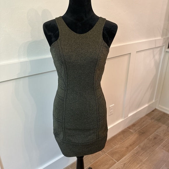 BCBGeneration Gray Sleeveless Bodycon Mini Dress - Picture 1 of 4